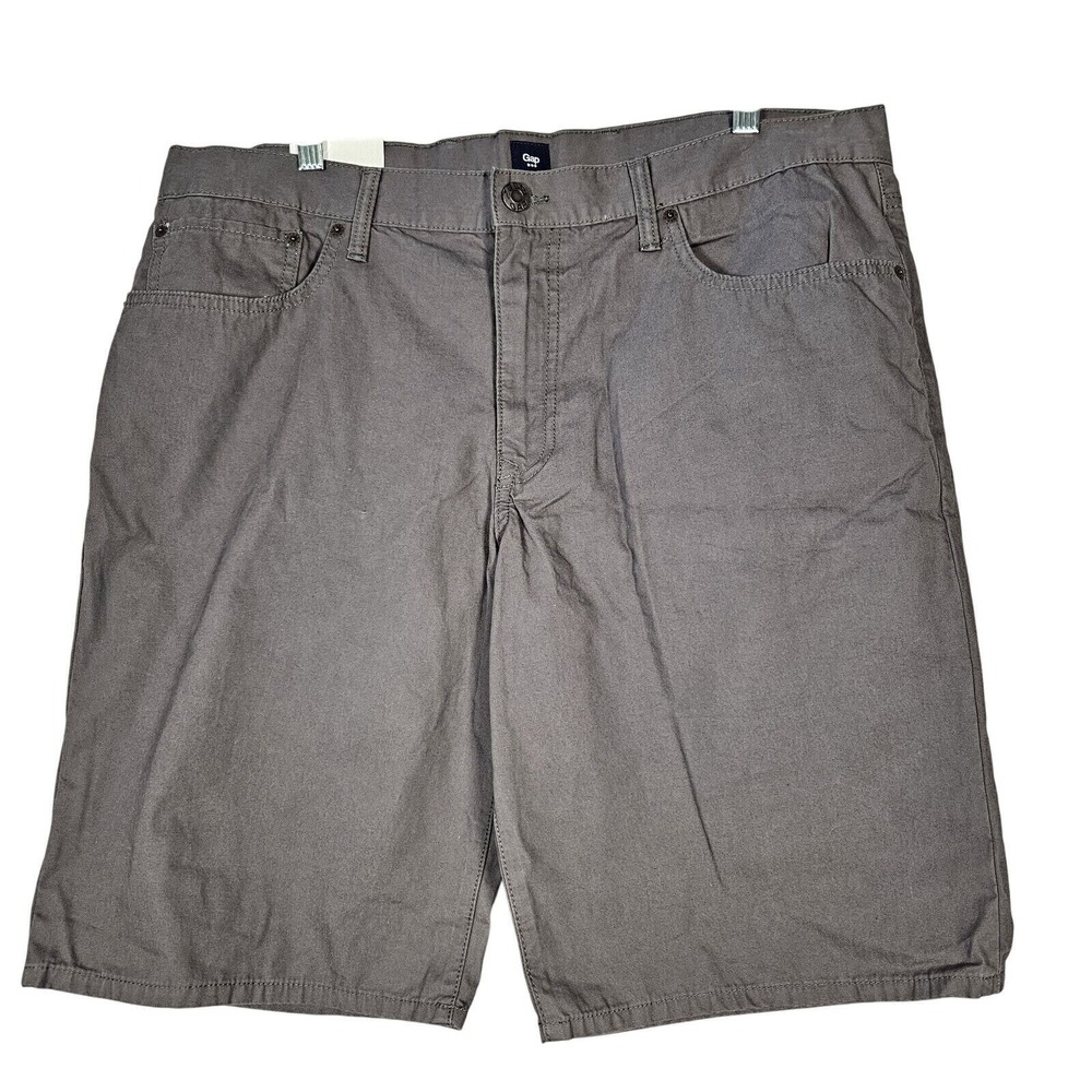 Gap Shorts Men's 38 Grey Pavement Chino 11" Inseam Cotton Preppy Casual Golf NWT